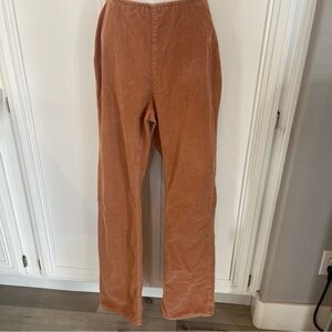 Free People We The Free Corduroy Pull-on Flare Pants Sz 31 -29” Brown Boho
